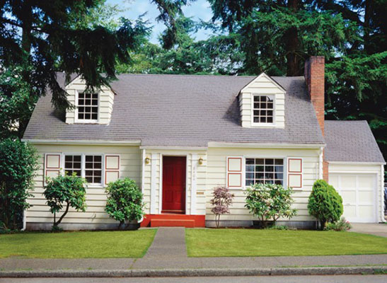 Front view of a beautiful house